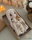 Santa Teresinha do Menino Jesus das Rosas do Amor – Amigurumi Sagrado em Crochê | Santa Arte