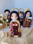 Quarteto da Fé Moderna e Eterna – Amigurumis Sagrados em Crochê | Santa Arte